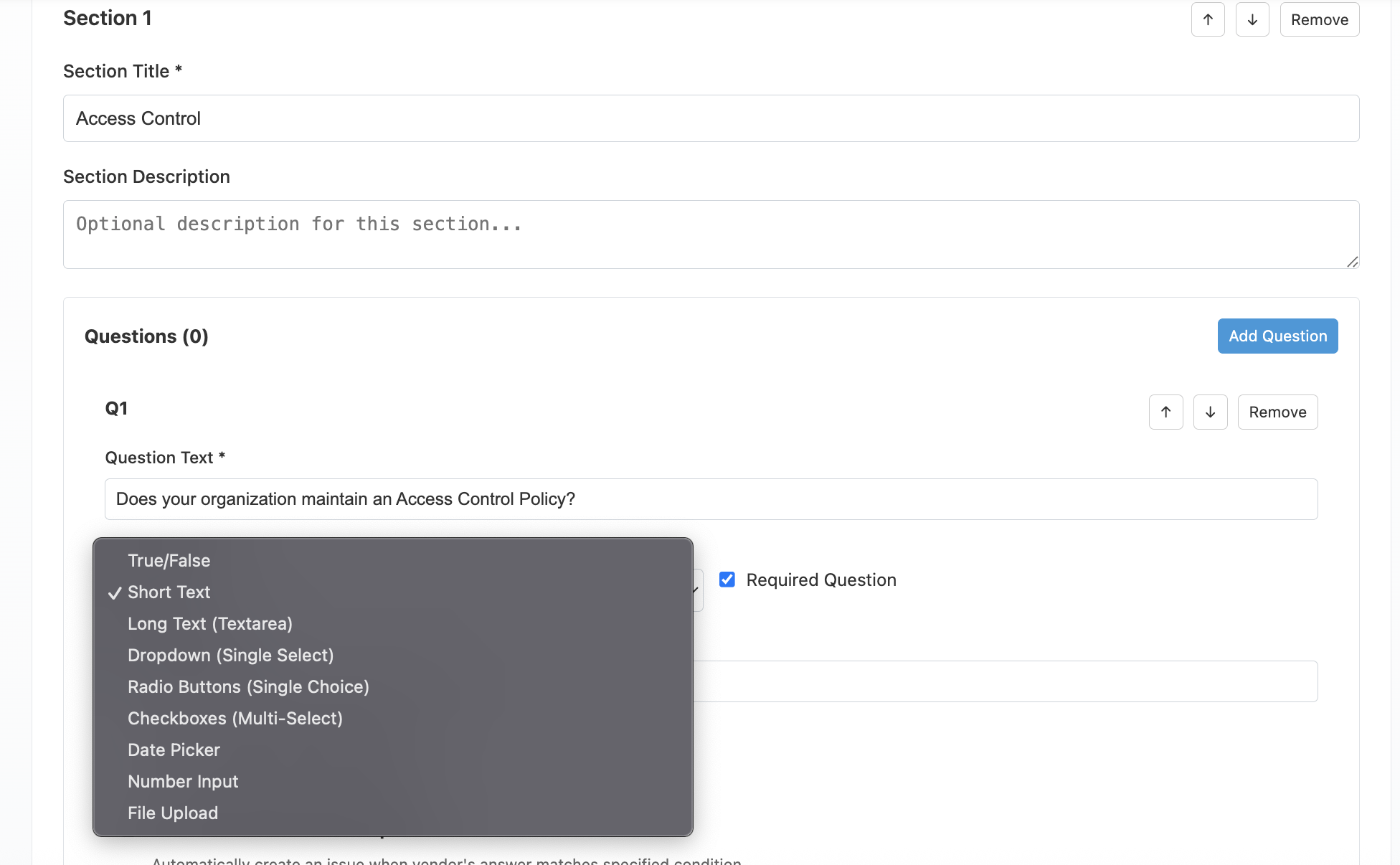Questionnaire Builder